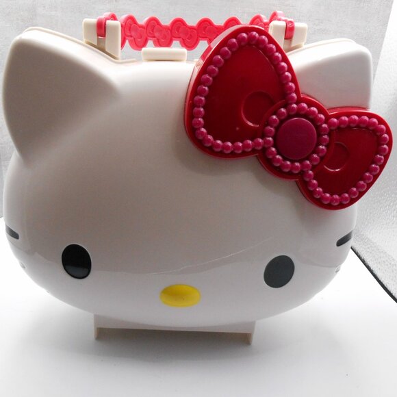 HELLO KITTY COLLECTIBLE SANRIO 2012 PLASTIC HAND PURSE CASE LIGHTS UP!! TOY - Picture 15 of 15